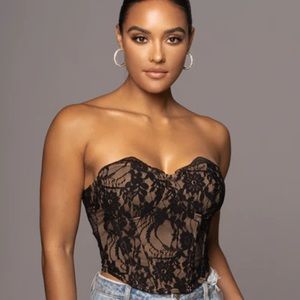 JLUXLABEL Noir Heaven Sent Bustier